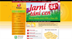 Desktop Screenshot of hopa-koupelny.cz