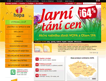 Tablet Screenshot of hopa-koupelny.cz